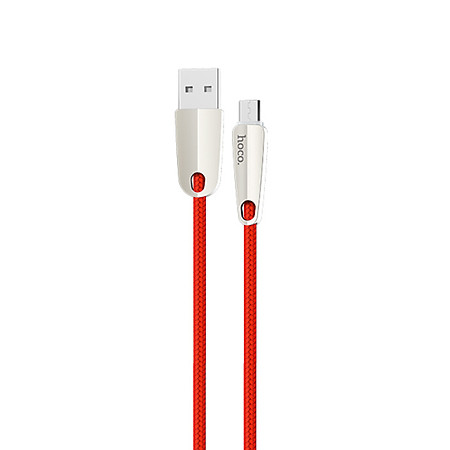 Cáp sạc nhanh 2.4A Hoco chuẩn Micro USB U35, cáp bọc dù siêu bền, dành cho Samsung, Xiaomi, Huawei, Vivo, Sony - Hàng chính hãng