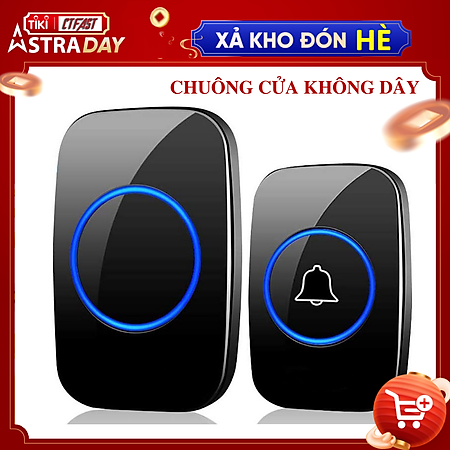 Chuông Cửa Không Dây Thông Minh CTFAST CT - 01 (1 Nút Bấm, 1 Chuông ), Chống Nước, Khoảng Cách Sử Dụng Hiệu Quả 300 mét - Hàng Chính Hãng