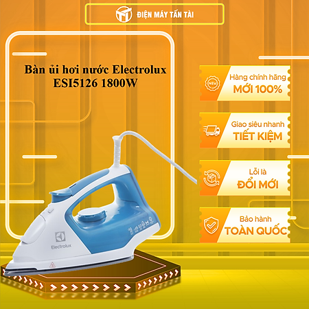 Bàn Ủi Electrolux ESI5126 - Xanh Trắng - Hàng chính hãng