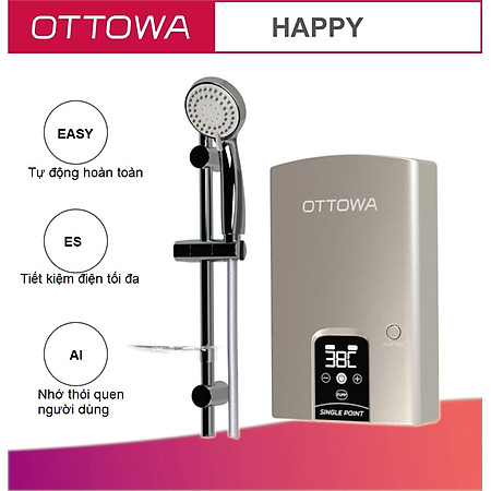 Máy tắm nước nóng OTTOWA TH4501- Hàng chính hãng