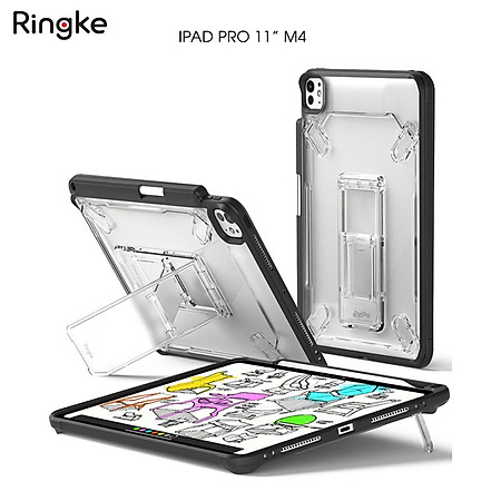 Ốp lưng cho iPad Pro 13" M5/M4 / Pro 11″ M5/M4 / Air 6 13" M3/M2 / Air 6 11" M3/M2 / Air 5 / Air 4 RINGKE Fusion Sketch Stand - Hàng Chính Hãng