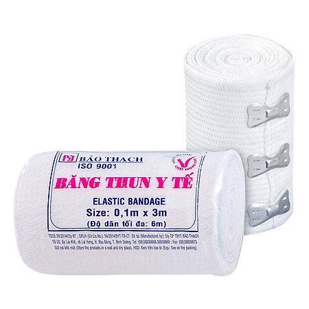Bộ 2 Gói Băng Thun Y Tế Bảo Thạch (3 Móc)