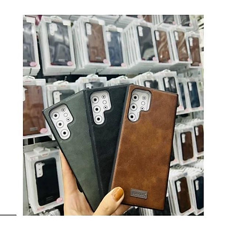 Ốp lưng Sulada da Viền nhựa dẻo dành cho Samsung S22,S22 Plus,S22 Ultra - Hàng chính hãng