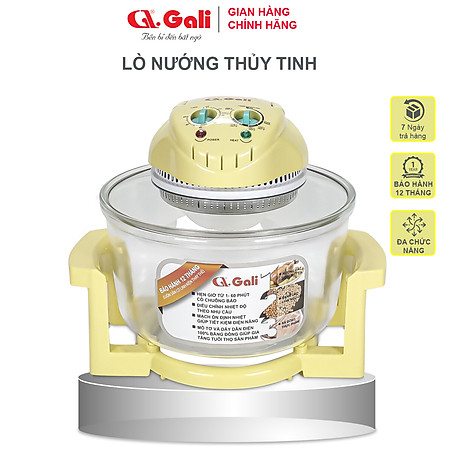 Lò nướng thủy tinh đa năng Gali GL-1121 17 lít 1300w, hàng chính hãng bảo hành 24 tháng, tặng kèm 5 phụ kiện tiện lợi, hàng chính hãng 100%, bảo hành 12 tháng Gali