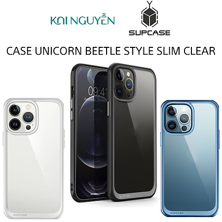 Ốp Lưng SUPCASE Unicorn Beetle Style Slim Clear Dành Cho iPhone 13ProMax, Viền nhiều Màu - Hàng Chính Hãng