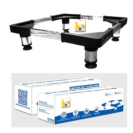 Chân đỡ máy giặt, tủ lạnh,chân Kệ Tủ Lạnh, Máy Giặt, Máy Lọc Nước Đa Năng,Khung Inox Đế Nhựa Chống Rung