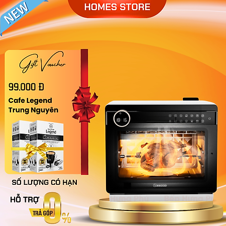 Nồi Chiên Hơi Nước 2GOOD S100 Lòng Nồi Inox Gồm 10 Chương Trình Nấu Dung Tích 20 Lít Công Suất 1800 W - Hàng Chính Hãng