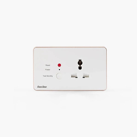 Ổ cắm chống giật âm tường OCAT01 1C/16A - Trắng