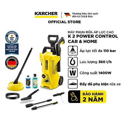 Máy phun rửa áp lực cao Karcher K 2 Power Control Car & Home