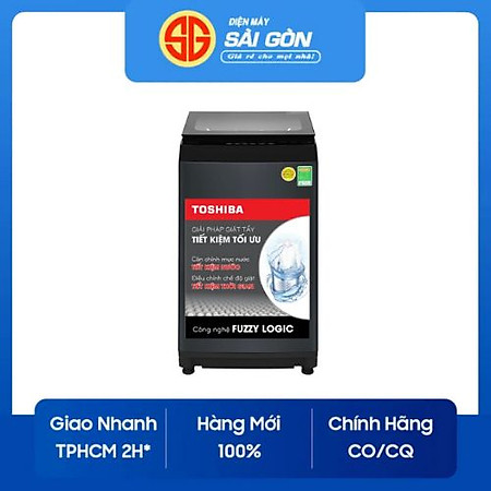 Máy Giặt Toshiba 8.0Kg AW-M905BV(MK) - Hàng chính hãng - Truyền động gián tiếp (dây Curoa) -  Công nghệ suy luận ảo Fuzzy Logic – Lồng giặt ngôi sao pha lê