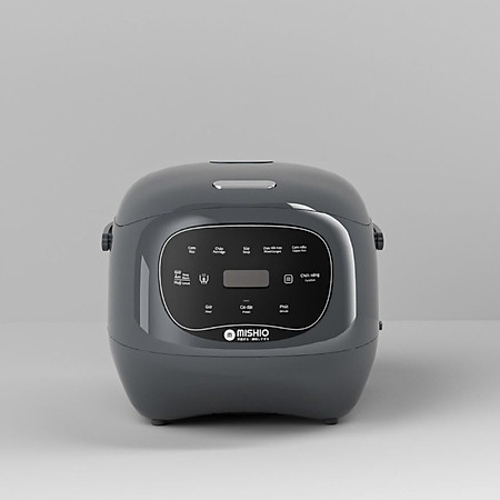 Nồi Cơm Điện Sứ Dưỡng Sinh Mishio MK365 lòng sứ nguyên chất 0.8L không chứa chất chống dính - Hàng chính hãng