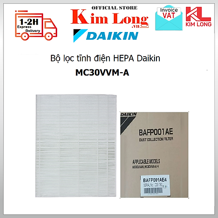 Bộ lọc tĩnh điện HEPA Daikin dành cho MC30VVM-A - Hàng chính hãng
