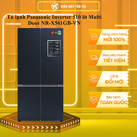 Tủ lạnh Panasonic Inverter 510 lít Multi Door NR-X561GB-VN - HÀNG CHÍNH HÃNG - CHỈ GIAO HCM