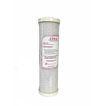 Lõi lọc than hoạt tính dạng nén CTO hàng chính hãng Nanometer nhập khẩu Đài Loan