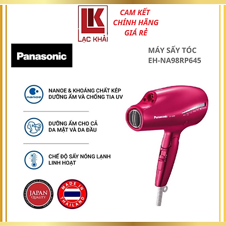 Máy Sấy Tóc Nanoe Panasonic EH-NA98RP645 - 1800W - Hồng - Hàng chính hãng - Bảo hành 12 tháng