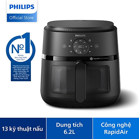 Nồi Chiên Không Dầu Điện Tử Philips NA220/00 4.2 lít (1500W) - Hàng Chính Hãng