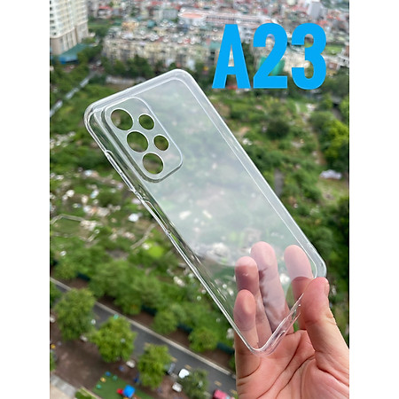 Ốp lưng silicon cho Samsung Galaxy A23 dẻo Gor Bảo vệ camera trong suốt Hàng nhập khẩu