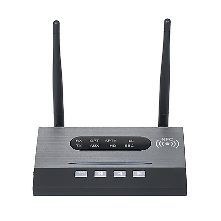 SOAIY Bộ Thu Phát Nhạc Bluetooth 5.0 Đa Chức Năng NFC, Hỗ trợ APTX HD / APTX LL / APTX SPDIF / AUX BT-B22 - Hàng Nhập Khẩu