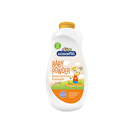 Phấn trẻ em Kodomo Natural Soft 350g dưỡng ẩm cho trẻ em (Thái Lan) - phấn thơm cho bé sơ sinh an toàn khi sử dụng