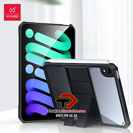 Ốp lưng chống sốc dành cho iPad Mini 7, iPad Mini 6 XUNDD có giá đỡ đa năng - Hàng chính hãng