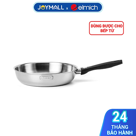 Chảo cạn inox nguyên khối Elmich Basic EL-2840IN nhiều size, Hàng chính hãng, bắt từ nhanh mọi bếp - JoyMall