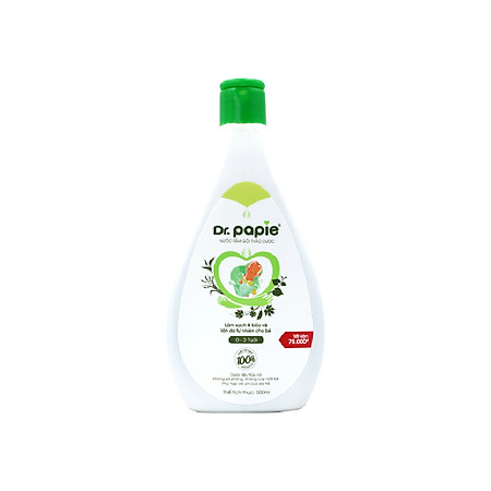 Nước Tắm Thảo Dược Dr.Papie Cho Bé Sơ Sinh Đến 3 Tuổi 500ML
