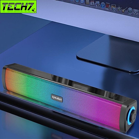 Loa thanh vi tính E1411 led RGB cho máy tính Laptop hàng nhập khẩu