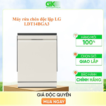 LDT14BGA3 - Máy rửa chén độc lập LG LDT14BGA3 - Hàng Chính Hãng - Chỉ Giao Hồ Chí Minh