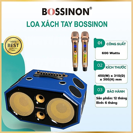 loa kéo xách tay Bossinon N2299K công suất 600w - Hàng chính Hãng