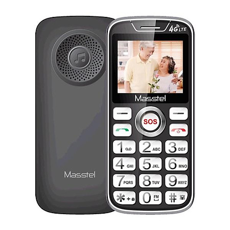 Điện Thoại Người Già Masstel Fami 60 4G - Loa To, FM Không Dây, Đọc Số Bằng Giọng Nói, SOS, Đèn Pin Kép,... Hàng Chính Hãng