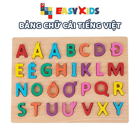 Bảng Chữ Cái Nổi Tiếng Việt 30x23cm In Hoa In Thường