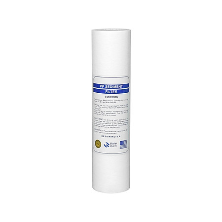 Lõi lọc PP 1micron 10 inch – lõi lọc nước số 1 dùng cho máy lọc nước R.O 10L/h, bộ lọc nước thô đầu nguồn