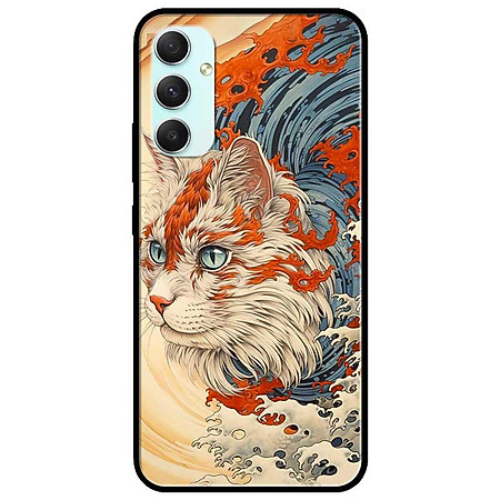 Ốp lưng cho Samsung A14 - A24 - A34 - A54 - Mèo Trắng Cam - Hàng Chính Hãng