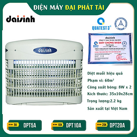 Đèn Diệt Côn Trùng Đại Sinh DS-D82 (trắng)