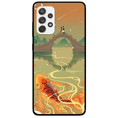 Ốp lưng dành cho Samsung Galaxy A52 5G  mẫu Chép Bên Cầu