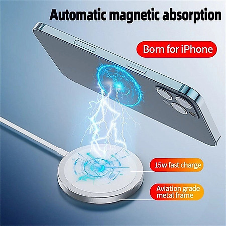 Đế Sạc Không Dây 15W WiWu W009 Sạc Nhanh, Thiết Kế Cao Cấp -  Hàng Chính Hãng