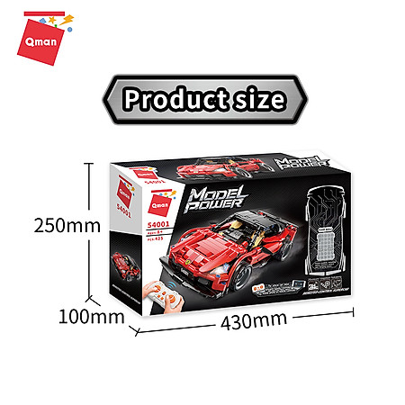 Bộ Đồ Chơi Xếp Hình Technic Qman 54001 Xe Ô Tô Điều Khiển Remote App Cho Trẻ Từ 8 Tuổi