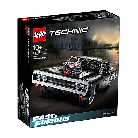 Đồ chơi lắp ráp mô hình LEGO TECHNIC ALL Siêu Xe Dom's Dodge Charger màu đen huyền bí 42111