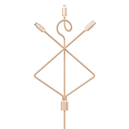 Cáp 3 đầu Hoco X2 3 in 1 - Hàng Chính Hãng