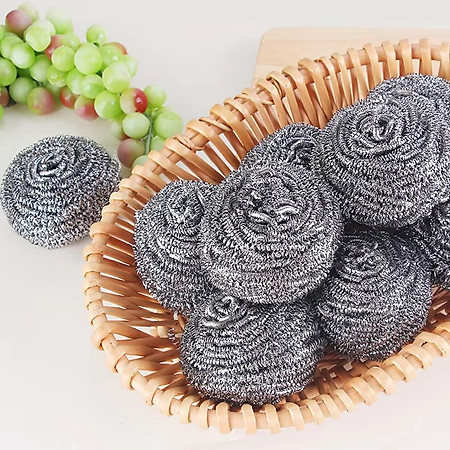 Set 10 miếng cọ xoong nồi thép Okazaki 6g - Hàng nội địa Nhật Bản nhập khẩu chính hãng