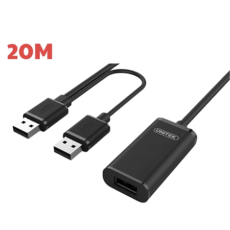Cáp USB Nối Dài 2.0 (20m) Extension Unitek (Y-279)- Hàng chính hãng
