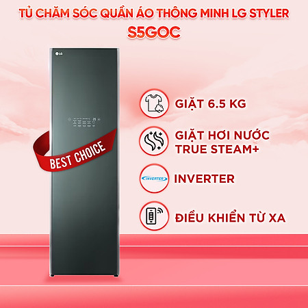 S5GOC - Tủ chăm sóc quần áo thông minh LG S5GOC - Hàng chính hãng (chỉ giao HCM)