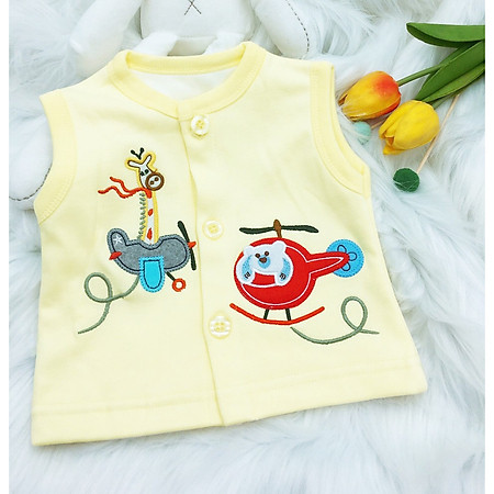 ÁO GHI LÊ 100% COTTON MÀU NGẪU NHIÊN CHO BÉ