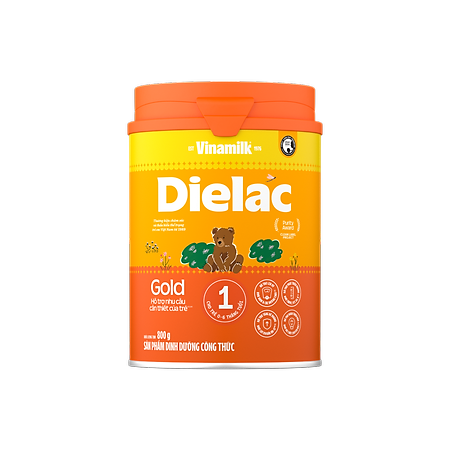 Sữa bột Vinamilk Dielac Alpha Gold 1 800g (cho trẻ từ 0 - 6 tháng tuổi)