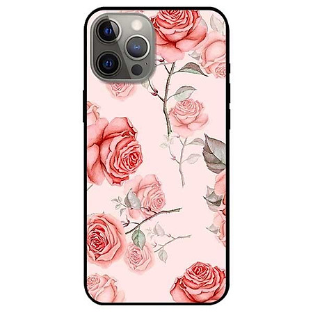 Ốp lưng dành cho Iphone 11 - 11 Pro - 11 Pro Max mẫu Hoa Tiết Hồng Cam