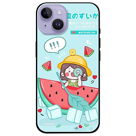 Ốp lưng dành cho Iphone 14 - Iphone 14 Plus - Iphone 14 Pro - Iphone 14 Pro Max - Cô Gái Dưa Hấu