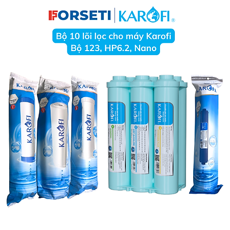 Bộ lõi lọc nước Karofi thay thế cho máy lọc nước Karofi KAD-D66 - Hàng chính hãng