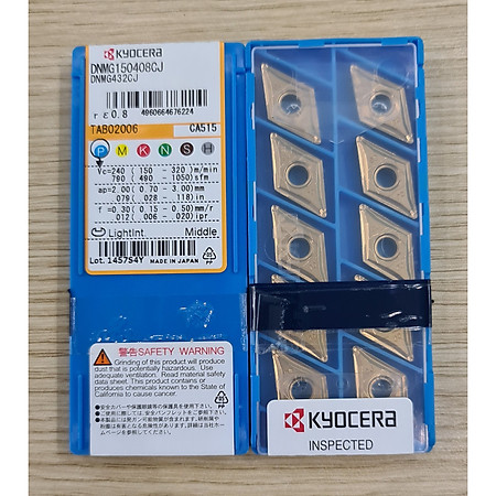 MẢNH TIỆN NGOÀI KYOCERA DNMG150408CJ CA515