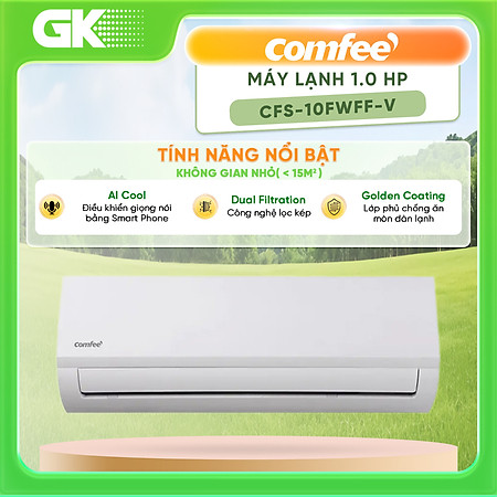 Máy lạnh Comfee 1.0 HP CFS-10FWFF-V - hàng chính hãng - chỉ giao HCM