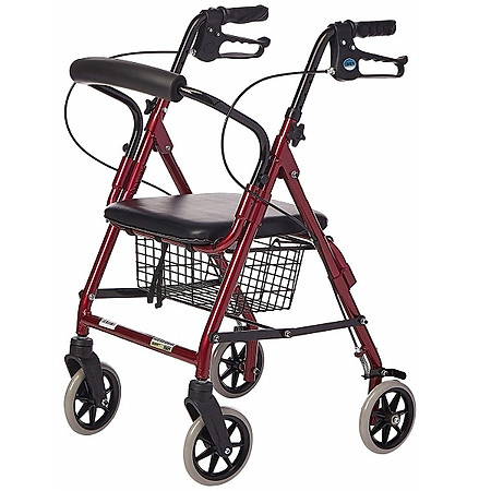 Khung tập đi có ghế ngồi có phanh giỏ đựng đồ LUCASS W14